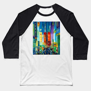 Tokyo in Neon Light Baseball T-Shirt